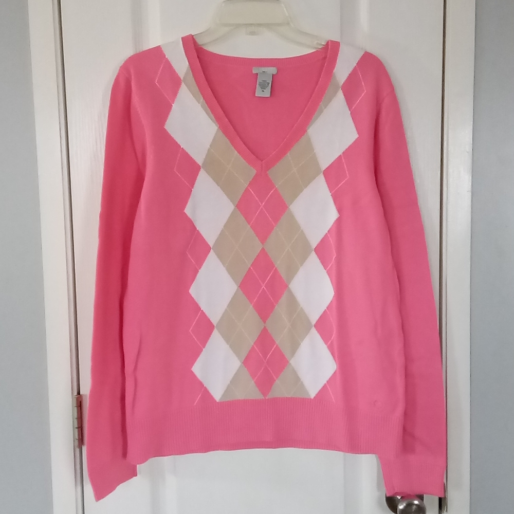 Izod Golf Argyle Sweater XL